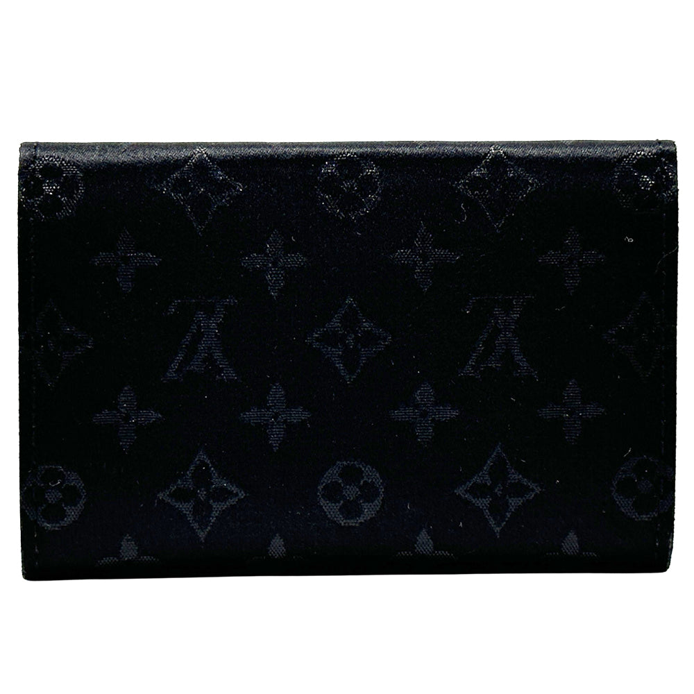LOUIS VUITTON ルイ・ヴィトン ポルトモネ・サテン コインケース モノグラム サテン ノワール M92137 モノグラムサテン レディース メンズ 【中古】