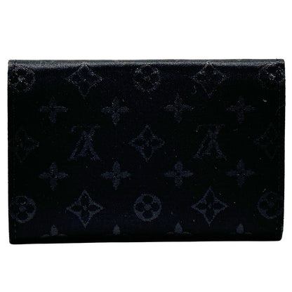LOUIS VUITTON ルイ・ヴィトン ポルトモネ・サテン コインケース モノグラム サテン ノワール M92137 モノグラムサテン レディース メンズ 【中古】