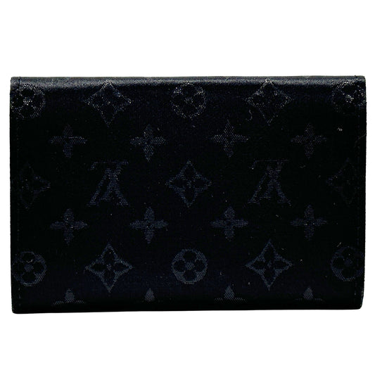 LOUIS VUITTON ルイ・ヴィトン ポルトモネ・サテン コインケース モノグラム サテン ノワール M92137 モノグラムサテン レディース メンズ 【中古】