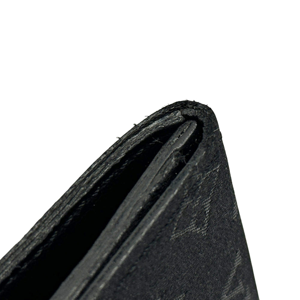 LOUIS VUITTON ルイ・ヴィトン ポルトモネ・サテン コインケース モノグラム サテン ノワール M92137 モノグラムサテン レディース メンズ 【中古】