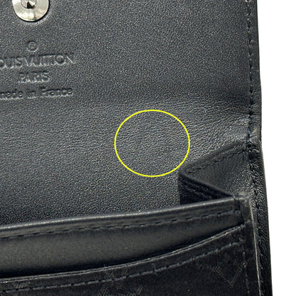 LOUIS VUITTON ルイ・ヴィトン ポルトモネ・サテン コインケース モノグラム サテン ノワール M92137 モノグラムサテン レディース メンズ 【中古】