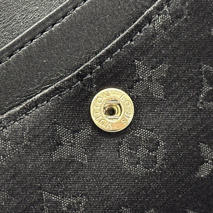 LOUIS VUITTON ルイ・ヴィトン ポルトモネ・サテン コインケース モノグラム サテン ノワール M92137 モノグラムサテン レディース メンズ 【中古】