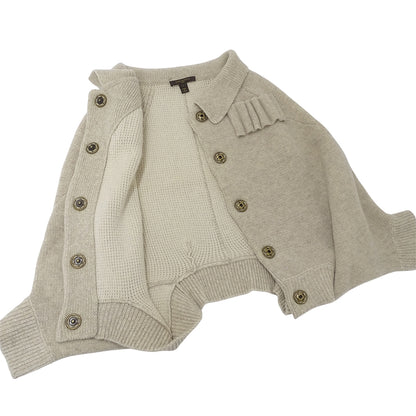 LOUIS VUITTON ルイ・ヴィトン カーディガン ベージュ レディース 【中古】