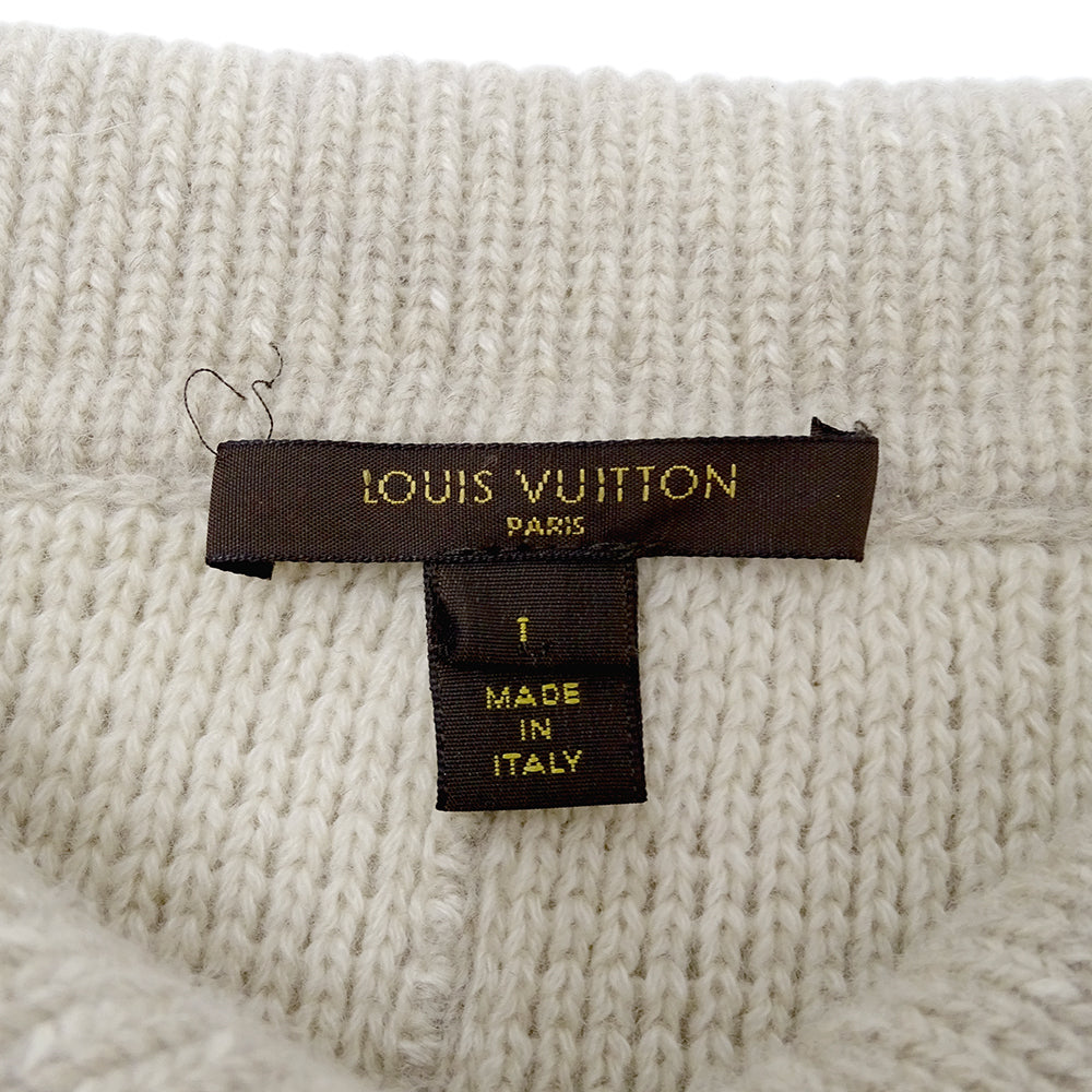 LOUIS VUITTON ルイ・ヴィトン カーディガン ベージュ レディース 【中古】