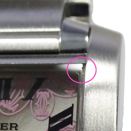 Cartier カルティエ タンクフランセーズ W51031Q3 レディース 腕時計 2006年クリスマス限定 クオーツ QZ ステンレス SS ピンク 磨き済み 【中古】
