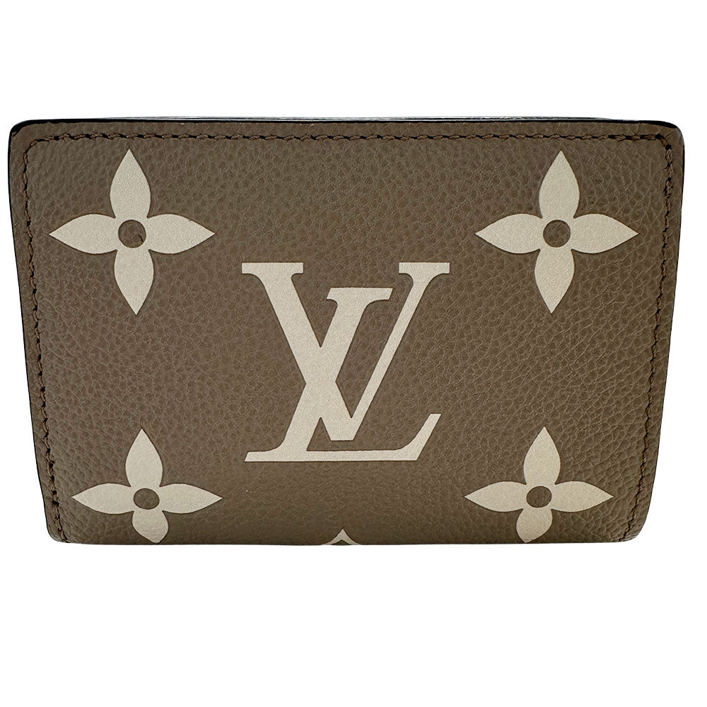 LOUIS VUITTON ルイ・ヴィトン ポルトフォイユ クレア 二つ折り財布 アンプラント トゥルトレールクレーム M60294 モノグラムアンプラント レディース 【中古】