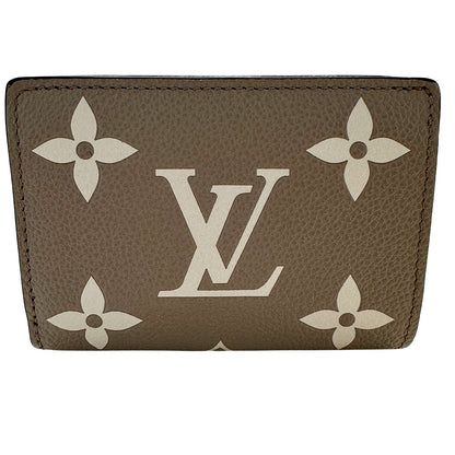 LOUIS VUITTON ルイ・ヴィトン ポルトフォイユ クレア 二つ折り財布 アンプラント トゥルトレールクレーム M60294 モノグラムアンプラント レディース 【中古】