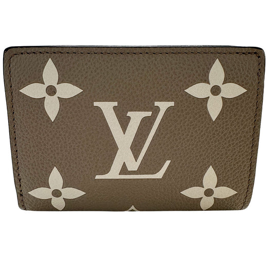LOUIS VUITTON ルイ・ヴィトン ポルトフォイユ クレア 二つ折り財布 アンプラント トゥルトレールクレーム M60294 モノグラムアンプラント レディース 【中古】