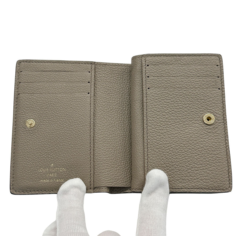 LOUIS VUITTON ルイ・ヴィトン ポルトフォイユ クレア 二つ折り財布 アンプラント トゥルトレールクレーム M60294 モノグラムアンプラント レディース 【中古】