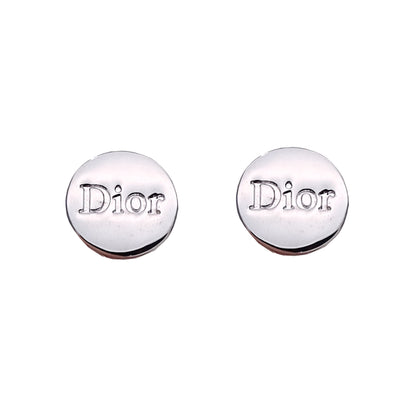 Dior ディオール イヤリング ロゴ メタル シルバー レディース 【中古】