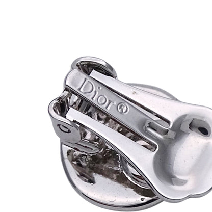 Dior ディオール イヤリング ロゴ メタル シルバー レディース 【中古】