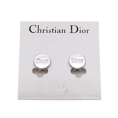 Dior ディオール イヤリング ロゴ メタル シルバー レディース 【中古】