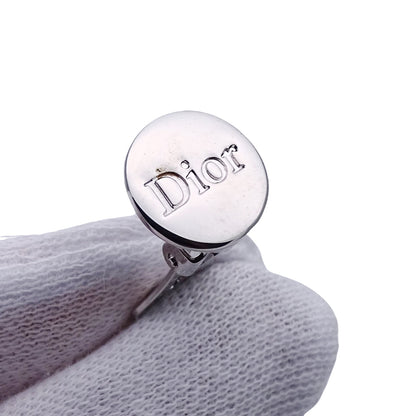 Dior ディオール イヤリング ロゴ メタル シルバー レディース 【中古】