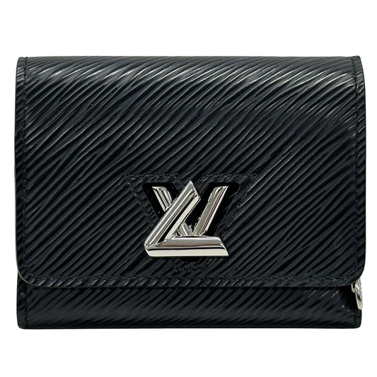 LOUIS VUITTON ルイ・ヴィトン ポルトフォイユ・ツイストコンパクト 三つ折り財布 エピ ノワール M63322 エピレザー レディース 【中古】