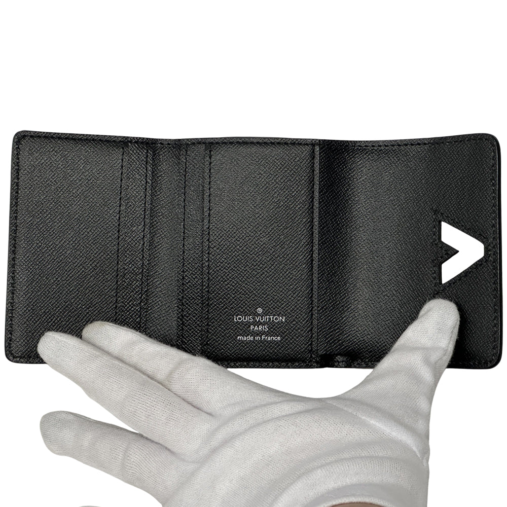 LOUIS VUITTON ルイ・ヴィトン ポルトフォイユ・ツイストコンパクト 三つ折り財布 エピ ノワール M63322 エピレザー レディース 【中古】