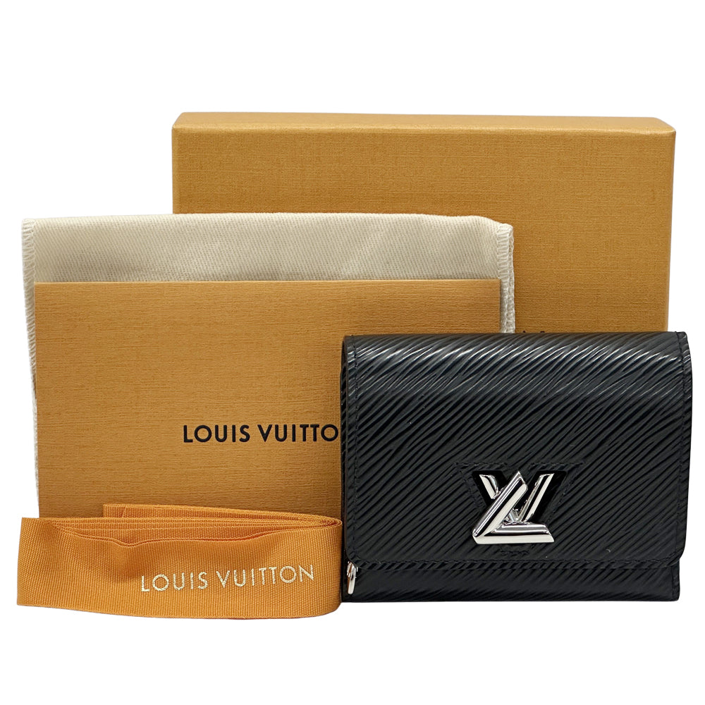 LOUIS VUITTON ルイ・ヴィトン ポルトフォイユ・ツイストコンパクト 三つ折り財布 エピ ノワール M63322 エピレザー レディース 【中古】
