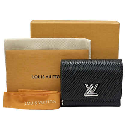 LOUIS VUITTON ルイ・ヴィトン ポルトフォイユ・ツイストコンパクト 三つ折り財布 エピ ノワール M63322 エピレザー レディース 【中古】