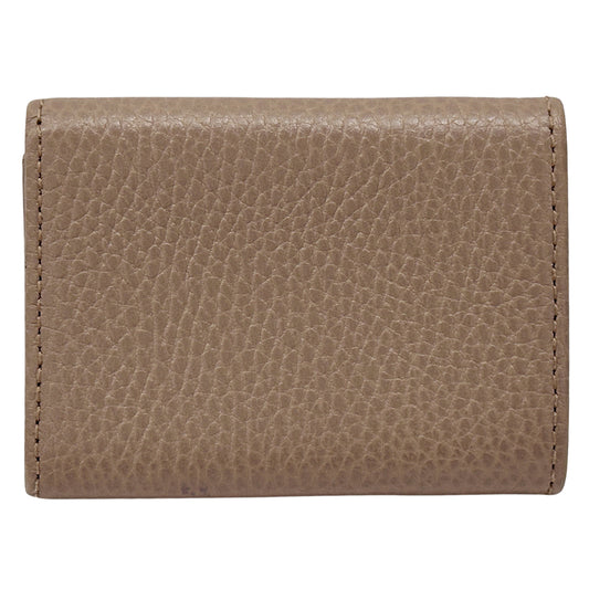 GUCCI グッチ コンパクトウォレット 三つ折り財布 プチマーモント GGマーモント ピンク 523277 レザー レディース 【中古】