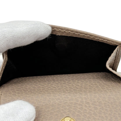 GUCCI グッチ コンパクトウォレット 三つ折り財布 プチマーモント GGマーモント ピンク 523277 レザー レディース 【中古】