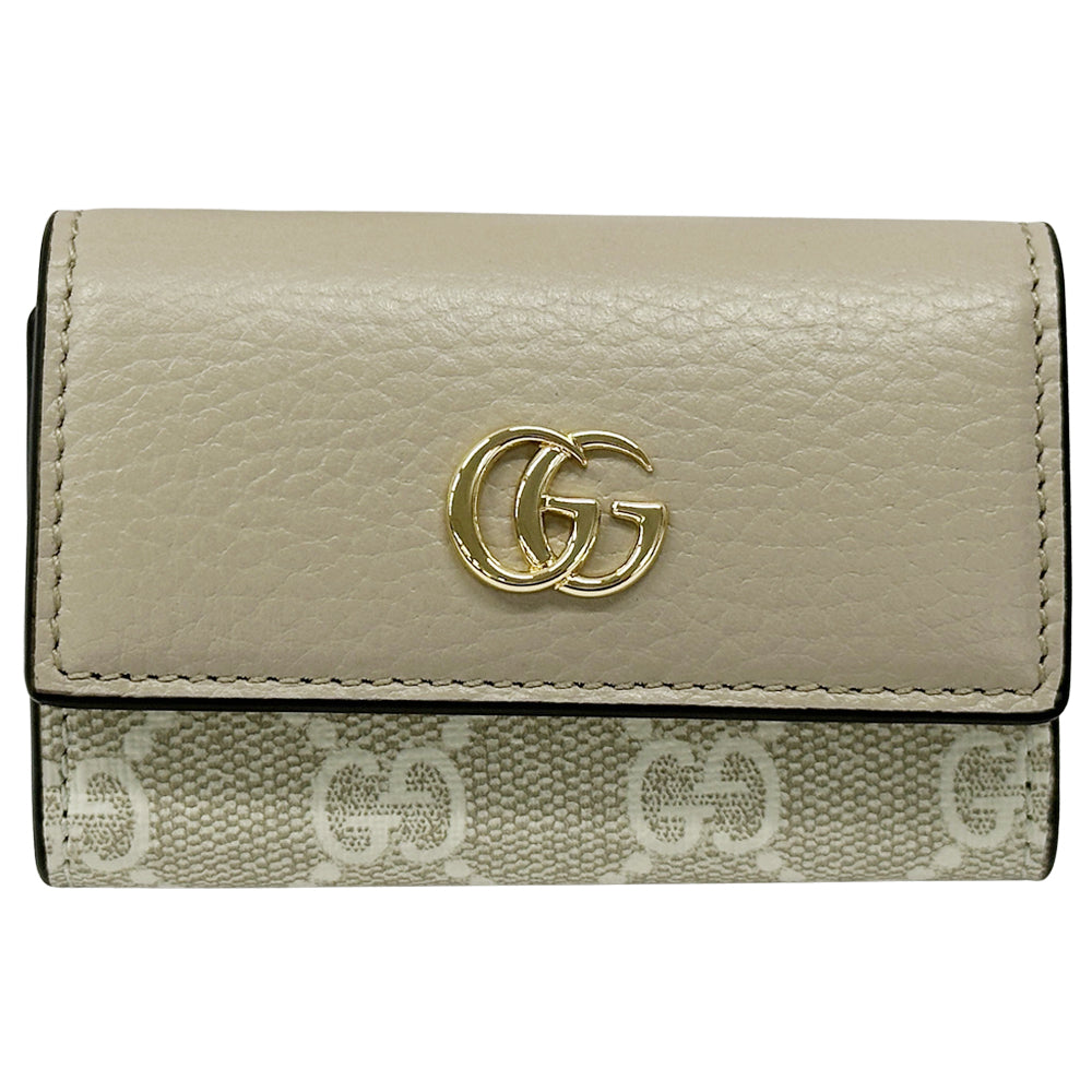GUCCI グッチ キーケース プリマーモント GGスプリーム ベージュ ホワイト 456118 GGスプリームキャンバス レディース 【中古】