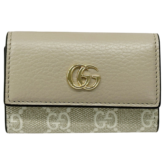 GUCCI グッチ キーケース プリマーモント GGスプリーム ベージュ ホワイト 456118 GGスプリームキャンバス レディース 【中古】