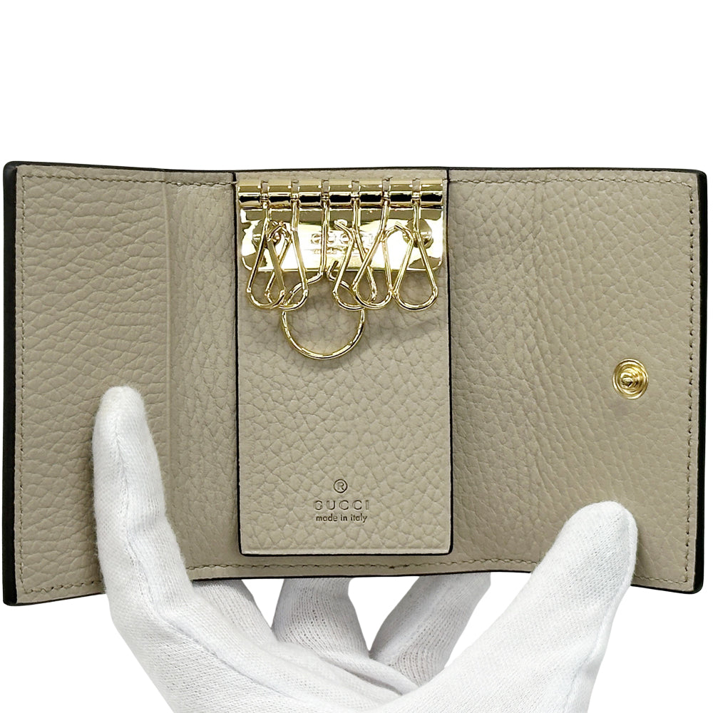 GUCCI グッチ キーケース プリマーモント GGスプリーム ベージュ ホワイト 456118 GGスプリームキャンバス レディース 【中古】