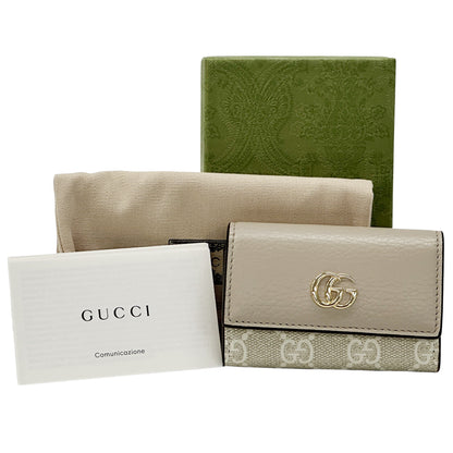 GUCCI グッチ キーケース プリマーモント GGスプリーム ベージュ ホワイト 456118 GGスプリームキャンバス レディース 【中古】