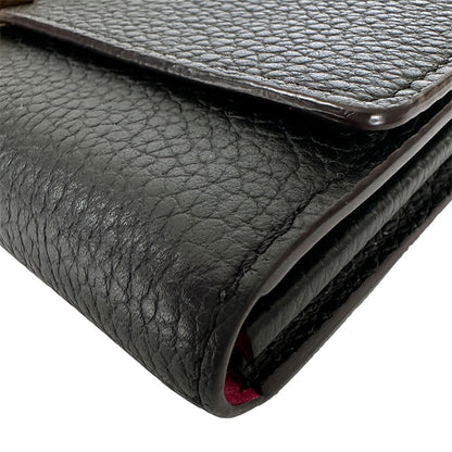 LOUIS VUITTON ルイ・ヴィトン ポルトフォイユ・カプシーヌ 長財布 ノワール ピンク M61248 レザー レディース 【中古】