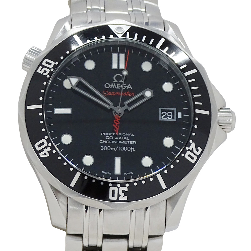 OMEGA オメガ シーマスター 212.30.41.20.01.001 メンズ 腕時計 世界10007本限定 デイト 自動巻き AT ステンレス SS ブラック 磨き済み 【中古】