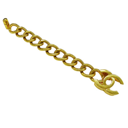 CHANEL シャネル ターンロック ブレスレット GP ゴールド レディース 【中古】