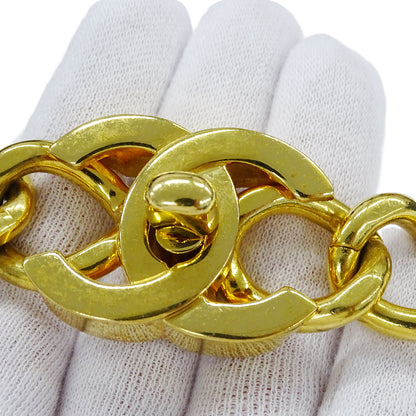 CHANEL シャネル ターンロック ブレスレット GP ゴールド レディース 【中古】