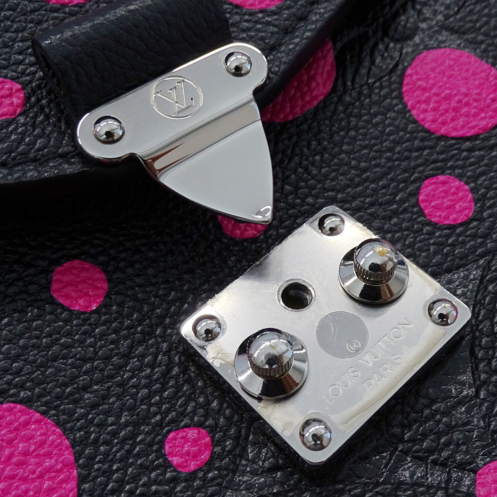 LOUIS VUITTON ルイ・ヴィトン LV×YK ポシェット･メティスMM ショルダーバッグ 草間彌生 ブラック ピンク M46420 モノグラムアンプラント レディース 【中古】