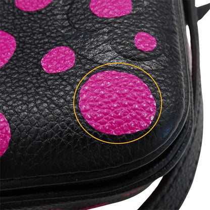 LOUIS VUITTON ルイ・ヴィトン LV×YK ポシェット･メティスMM ショルダーバッグ 草間彌生 ブラック ピンク M46420 モノグラムアンプラント レディース 【中古】