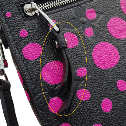 LOUIS VUITTON ルイ・ヴィトン LV×YK ポシェット･メティスMM ショルダーバッグ 草間彌生 ブラック ピンク M46420 モノグラムアンプラント レディース 【中古】