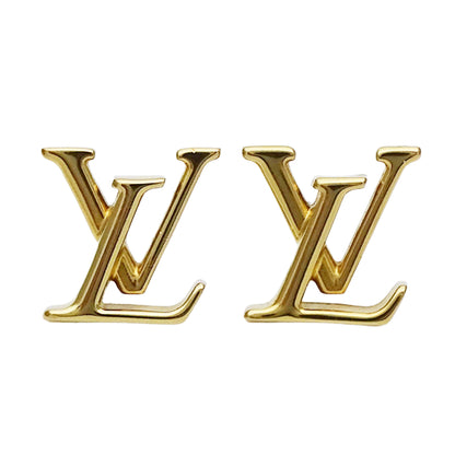 LOUIS VUITTON ルイ・ヴィトン LVアイコニック ピアス GP ゴールド レディース M00743 【中古】