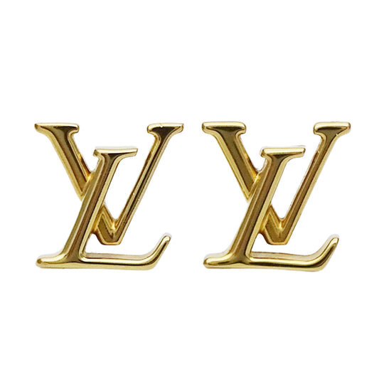 LOUIS VUITTON ルイ・ヴィトン LVアイコニック ピアス GP ゴールド レディース M00743 【中古】