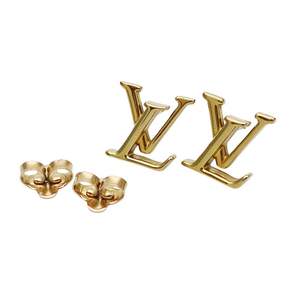 LOUIS VUITTON ルイ・ヴィトン LVアイコニック ピアス GP ゴールド レディース M00743 【中古】
