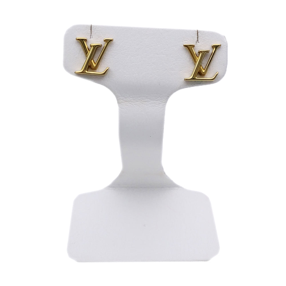 LOUIS VUITTON ルイ・ヴィトン LVアイコニック ピアス GP ゴールド レディース M00743 【中古】