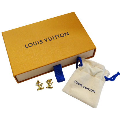 LOUIS VUITTON ルイ・ヴィトン LVアイコニック ピアス GP ゴールド レディース M00743 【中古】