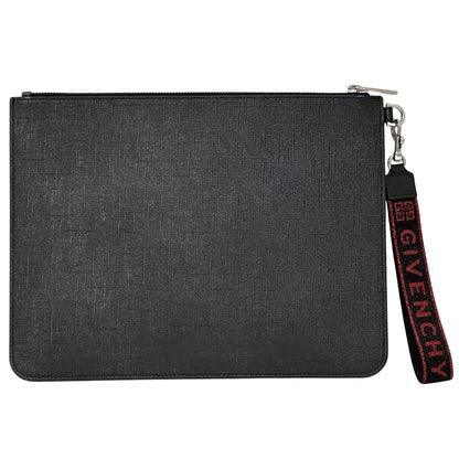 GIVENCHY ジバンシィ クラッチ・セカンドバッグ ブラック レッド PVC メンズ 【中古】