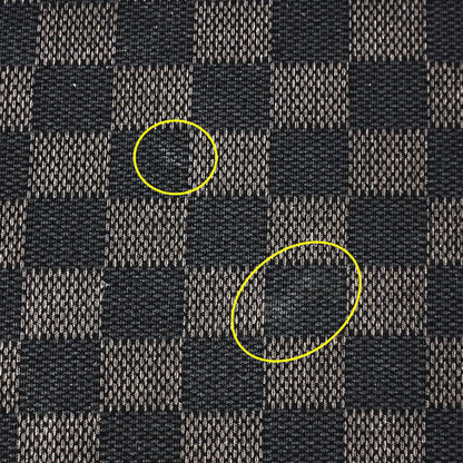 LOUIS VUITTON ルイ・ヴィトン 半袖Ｔシャツ ダミエ ブラック ブラウン コットン メンズ 【中古】