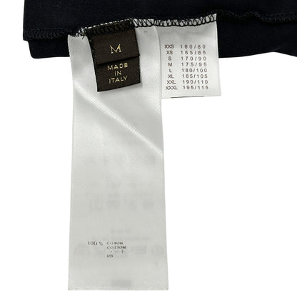 LOUIS VUITTON ルイ・ヴィトン 半袖Ｔシャツ ダミエ ブラック ブラウン コットン メンズ 【中古】
