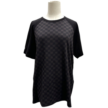 LOUIS VUITTON ルイ・ヴィトン 半袖Ｔシャツ ダミエ ブラック ブラウン コットン メンズ 【中古】