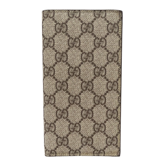 GUCCI グッチ 長財布 GGスプリーム ブラウン 115149 GGスプリームキャンバス メンズ 【中古】