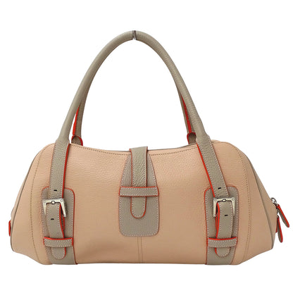 LOEWE ロエベ センダ ハンドバッグ ピンクベージュ レザー レディース 【中古】