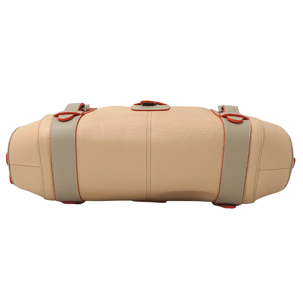 LOEWE ロエベ センダ ハンドバッグ ピンクベージュ レザー レディース 【中古】