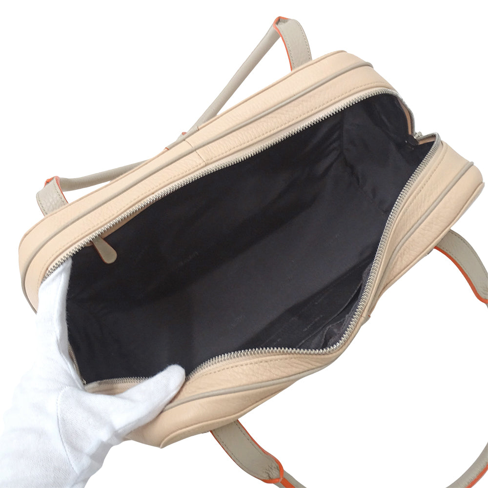 LOEWE ロエベ センダ ハンドバッグ ピンクベージュ レザー レディース 【中古】