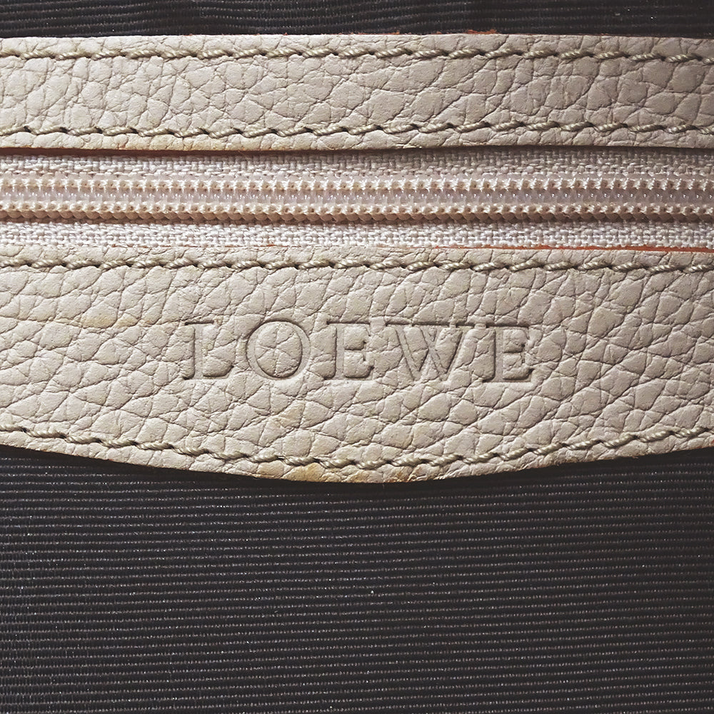 LOEWE ロエベ センダ ハンドバッグ ピンクベージュ レザー レディース 【中古】