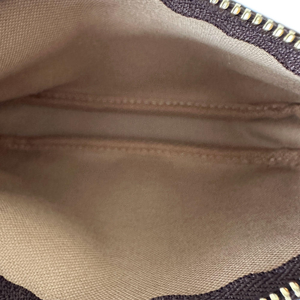 LOUIS VUITTON ルイ・ヴィトン ミニポシェット・アクセソワール　トランク＆ロック ポーチ モノグラム ブラウン M60417 モノグラムキャンバス レディース メンズ 【中古】