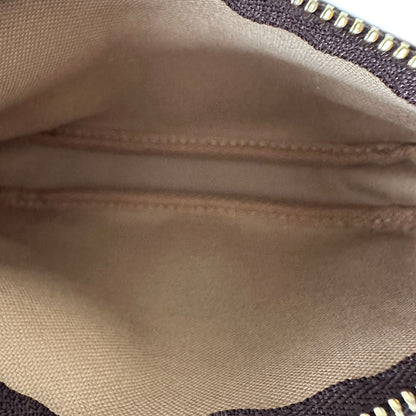 LOUIS VUITTON ルイ・ヴィトン ミニポシェット・アクセソワール　トランク＆ロック ポーチ モノグラム ブラウン M60417 モノグラムキャンバス レディース メンズ 【中古】
